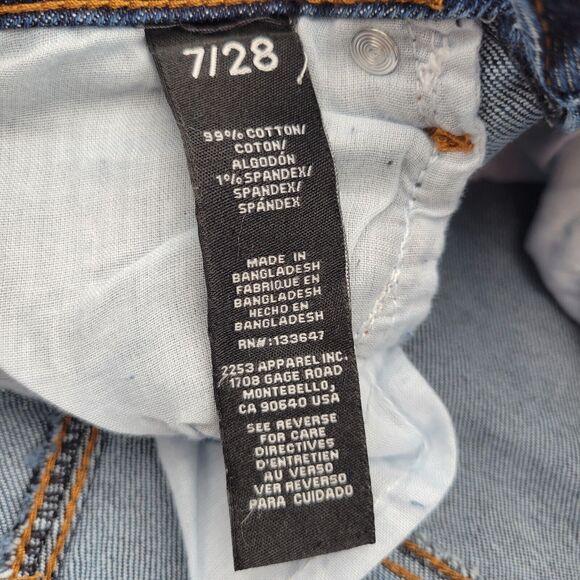 Kendall + Kylie Womens short Size 28 The Icon Short Blue - Picture 9 of 9